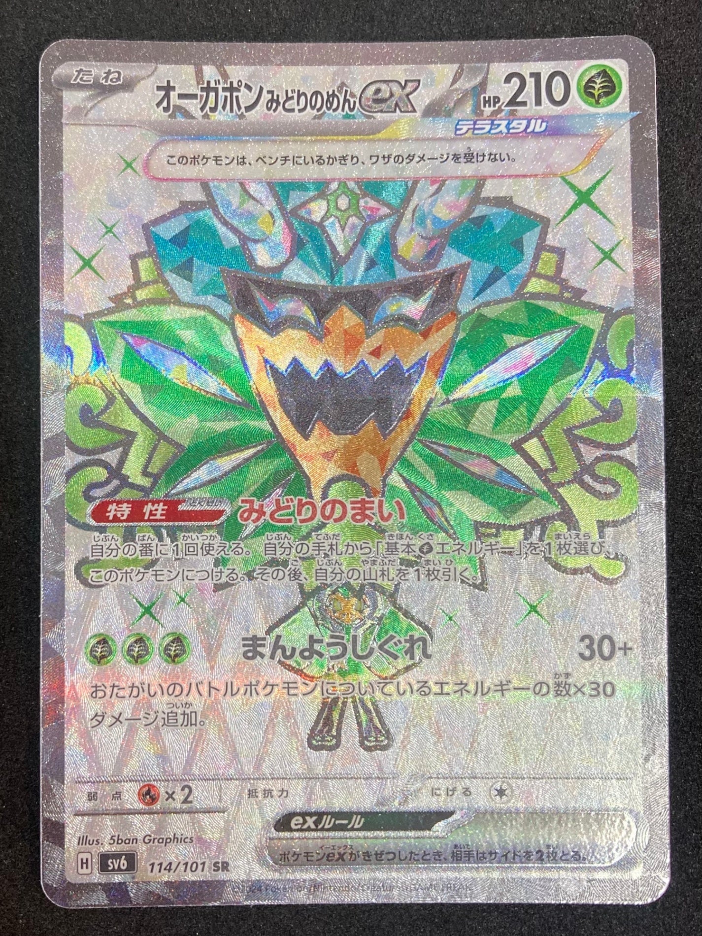 ポケモンカード オーガポンみどりのめんex(114/101/SV6/B)