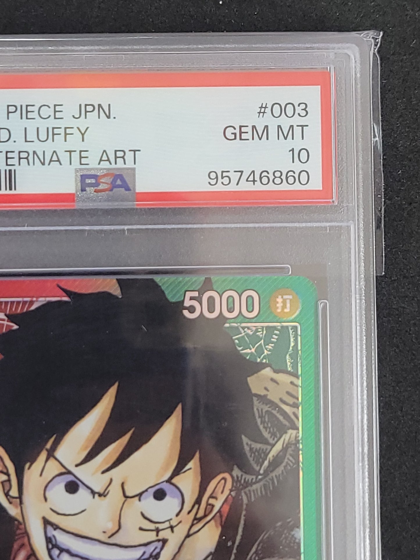 【PSA10】モンキー・D・ルフィ OP01-003 L パラレル リーダー ワンピース ワンピースカードゲーム