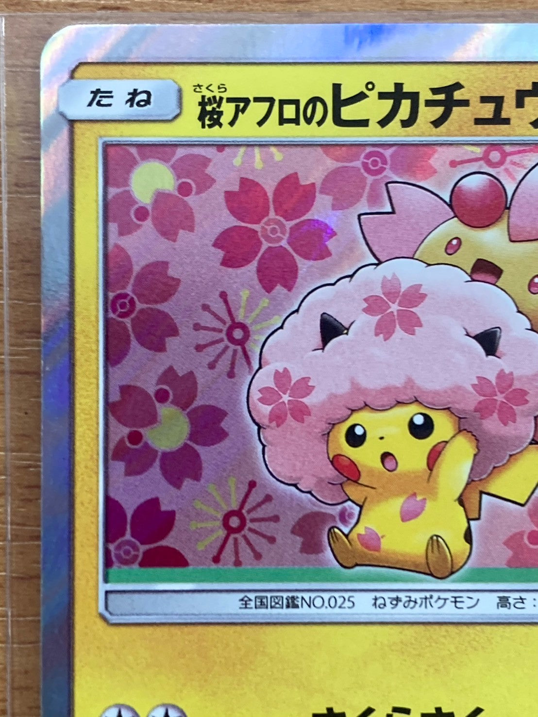ポケモンカード 桜アフロのピカチュウ HP60(211/SM/P)